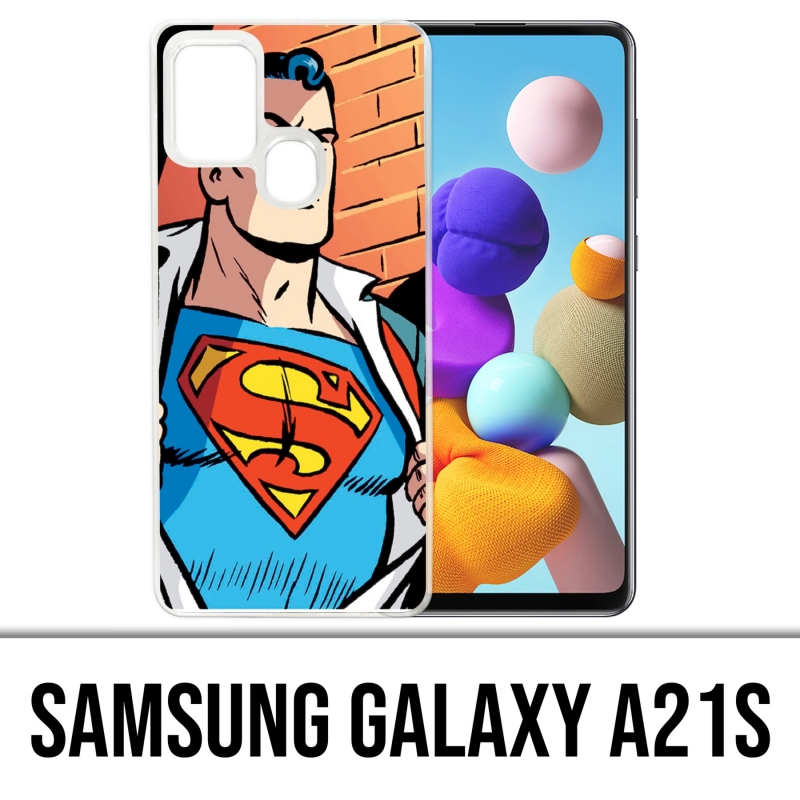 Custodia per Samsung Galaxy A21s - Superman Comics