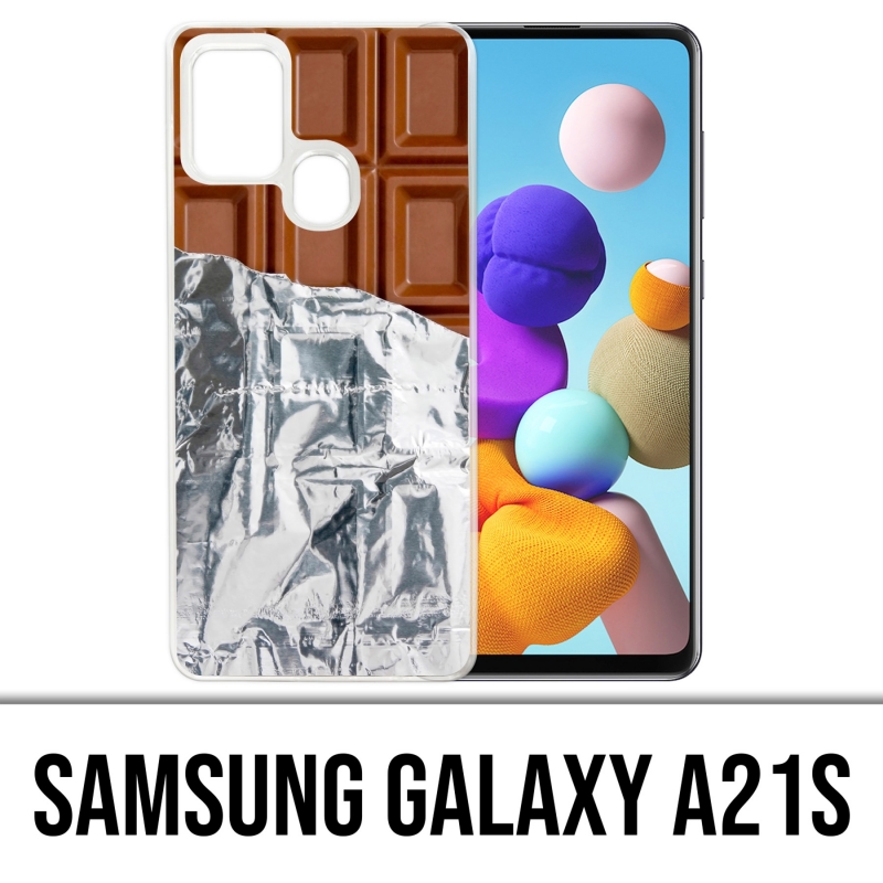 Custodia per Samsung Galaxy A21s - Tablet cioccolato in alluminio
