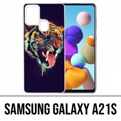 Coque Samsung Galaxy A21s - Tigre Peinture