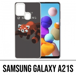 Coque Samsung Galaxy A21s - To Do List Panda Roux