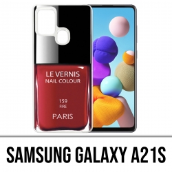 Coque Samsung Galaxy A21s - Vernis Paris Rouge