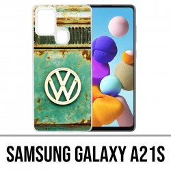 Custodia per Samsung Galaxy A21s - Logo Vintage Vw
