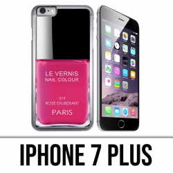 Coque iPhone 7 Plus - Vernis Paris Rose