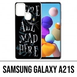 Funda Samsung Galaxy A21s - Todos estaban locos aquí Alicia en el país de las maravillas