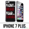Coque iPhone 7 PLUS - Walking Dead Fight The Dead Fear The Living