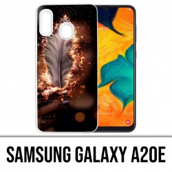 Custodia per Samsung Galaxy A20e - Piuma di fuoco