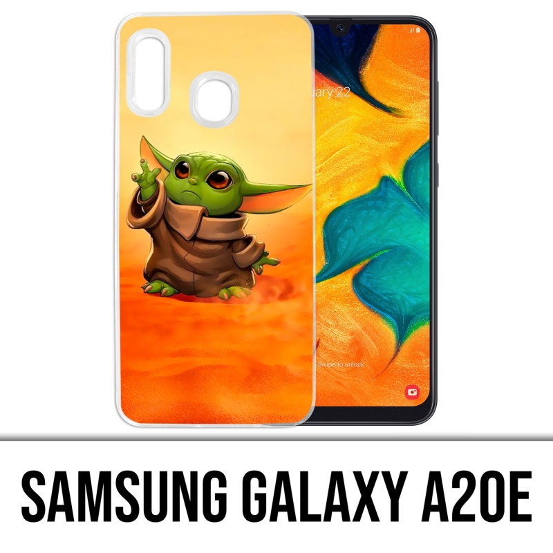 Funda Samsung Galaxy A20e - Star Wars Baby Yoda Fanart