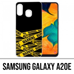 Funda Samsung Galaxy A20e - Advertencia