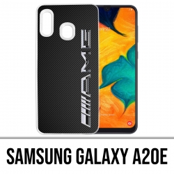 Custodia per Samsung Galaxy A20e - Logo Amg Carbon