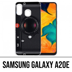 Custodia per Samsung Galaxy A20e - Fotocamera vintage nera