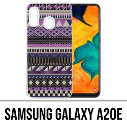 Samsung Galaxy A20e Case - Purple Aztec