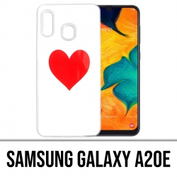 Coque Samsung Galaxy A20e - Coeur Rouge