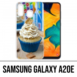 Samsung Galaxy A20e Case - Blauer Cupcake