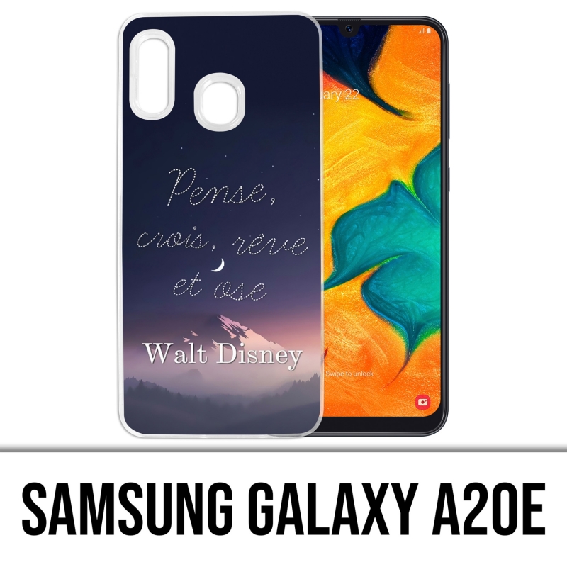 Samsung Galaxy A20e Case - Disney Zitat Think Believe