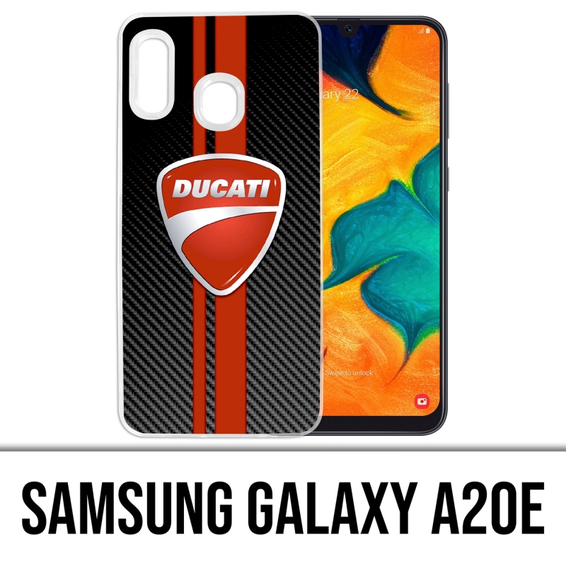 Custodia per Samsung Galaxy A20e - Ducati Carbon