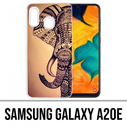 Custodia per Samsung Galaxy A20e - Elefante azteco vintage