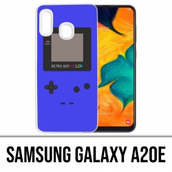 Custodia per Samsung Galaxy A20e - Game Boy Color blu
