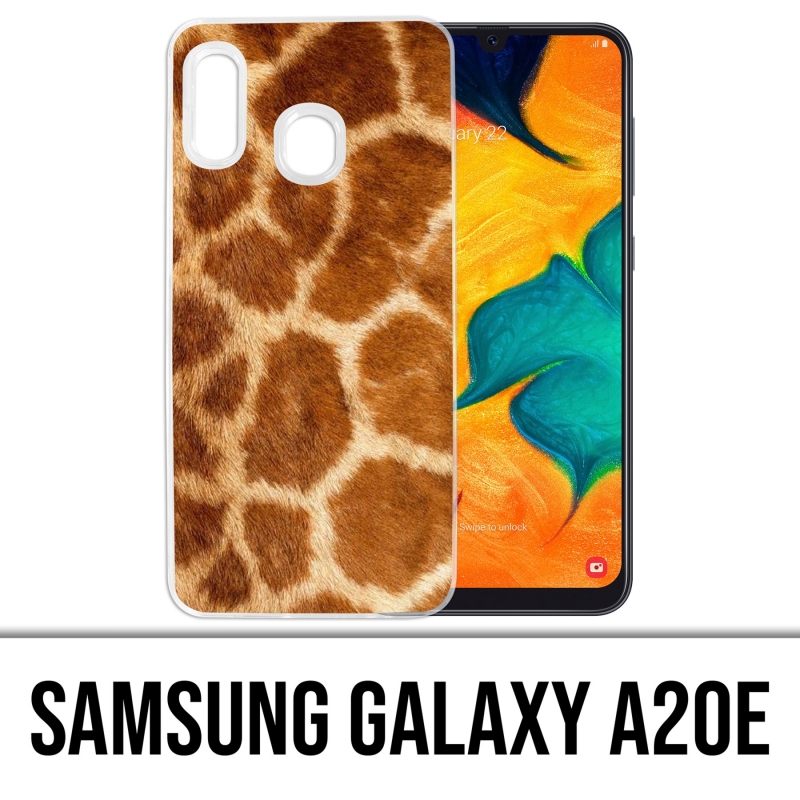Custodia per Samsung Galaxy A20e - Giraffa in pelliccia