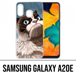 Custodia per Samsung Galaxy A20e - Gatto scontroso