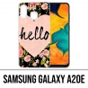 Coque Samsung Galaxy A20e - Hello Coeur Rose