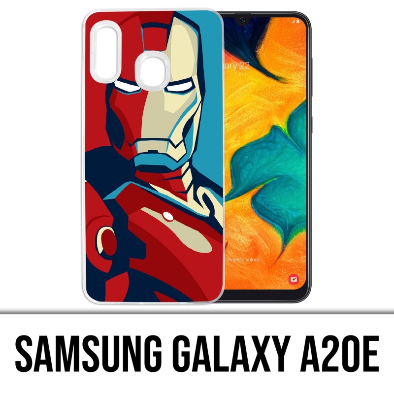Samsung Galaxy A20e Case - Iron Man Design Poster