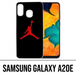 Coque Samsung Galaxy A20e - Jordan Basketball Logo Noir