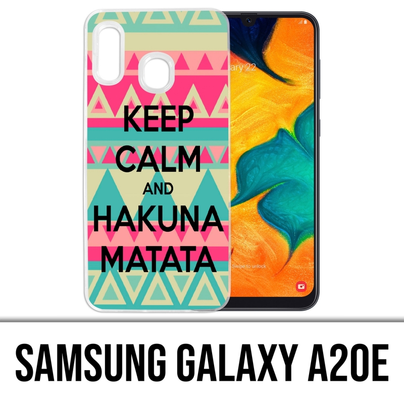 Custodia per Samsung Galaxy A20e - Mantieni la calma Hakuna Mattata