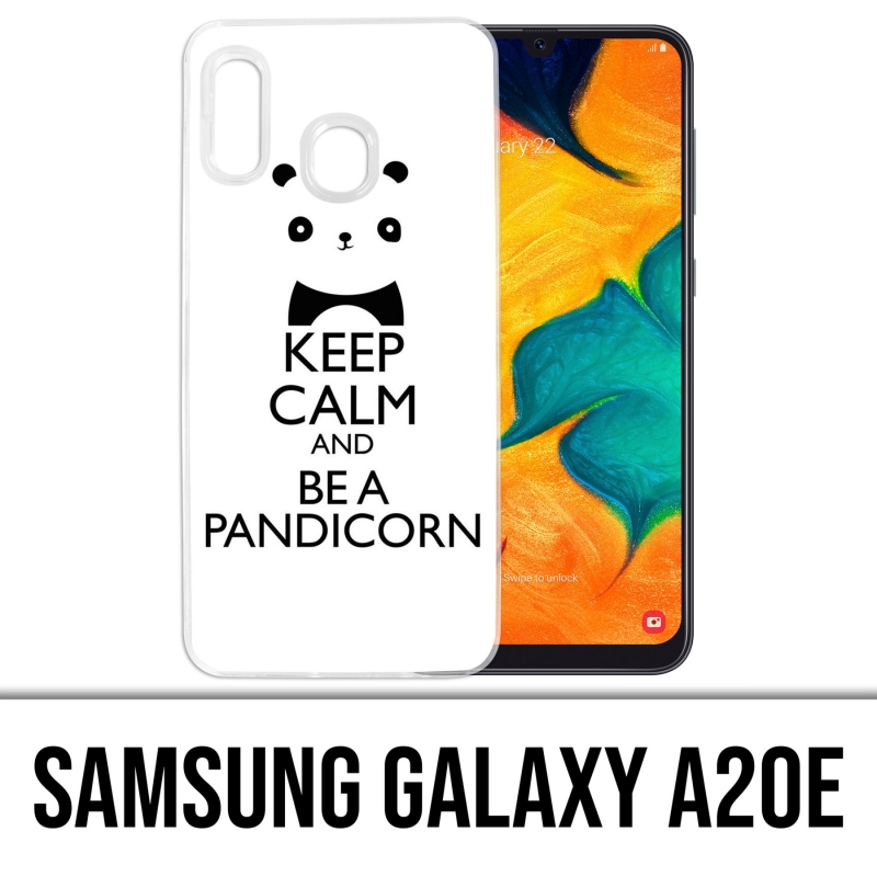 Custodia per Samsung Galaxy A20e - Keep Calm Pandicorn Panda Unicorn