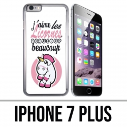 Coque iPhone 7 PLUS - Licornes