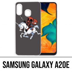 Custodia per Samsung Galaxy A20e - Deadpool Spiderman Unicorn