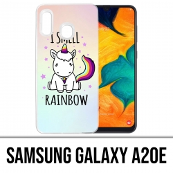 Samsung Galaxy A20e Case - Einhorn Ich rieche Raimbow