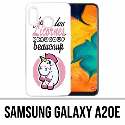 Coque Samsung Galaxy A20e - Licornes