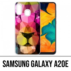 Custodia per Samsung Galaxy A20e - Leone geometrico