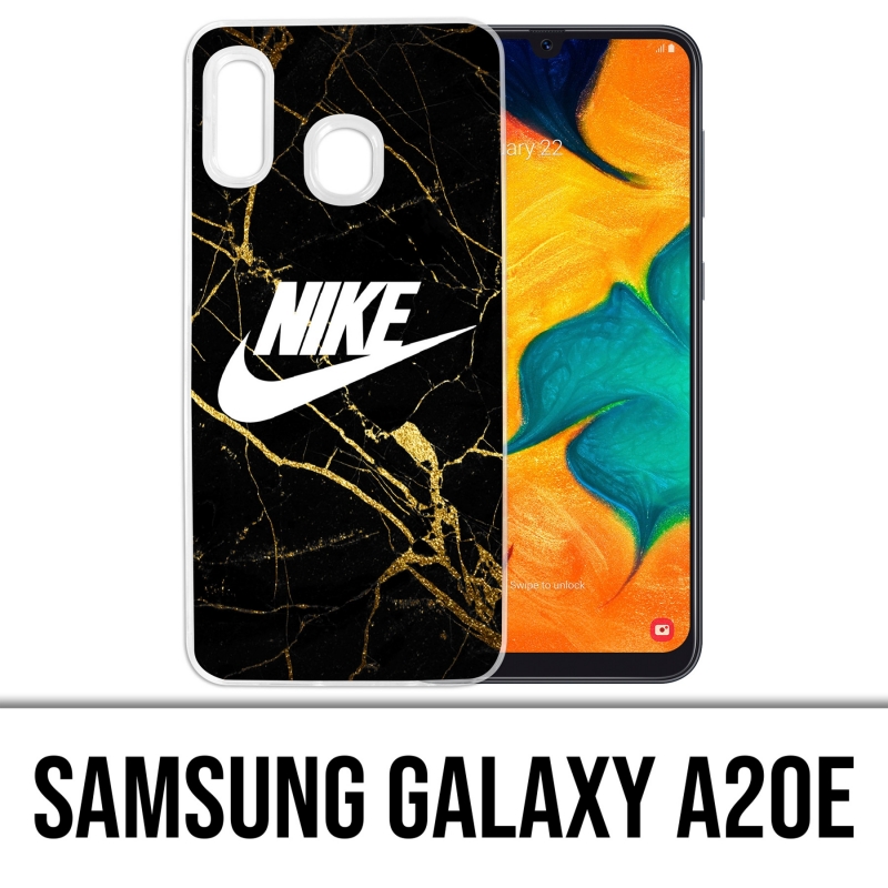 Funda Samsung Galaxy A20e - Nike Logo Gold Marble