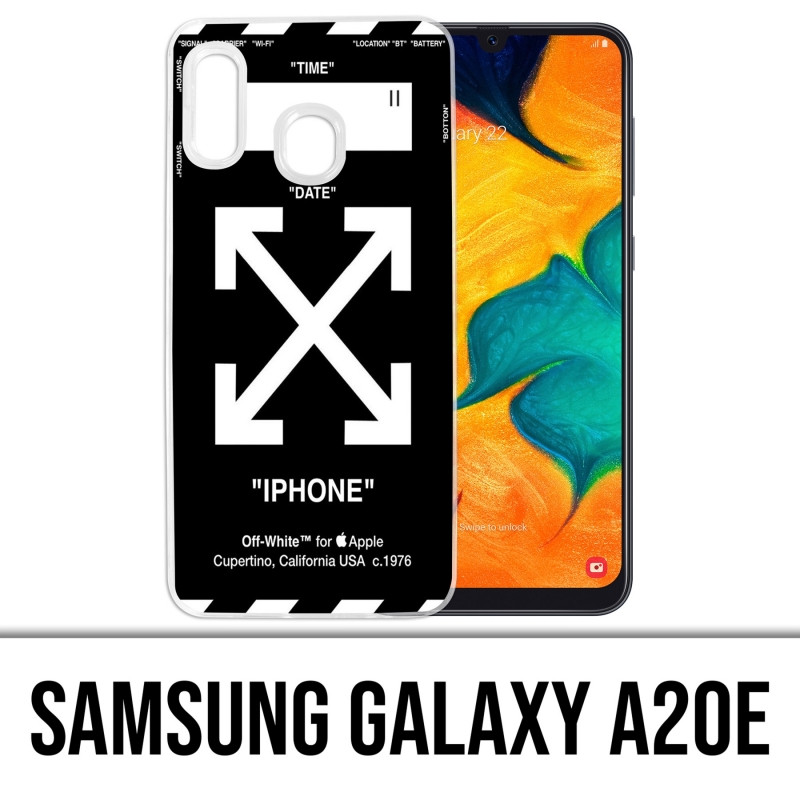 Funda Samsung Galaxy A20e - Blanco roto Negro