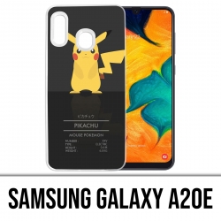 Funda Samsung Galaxy A20e - Tarjeta de identificación de Pokémon Pikachu