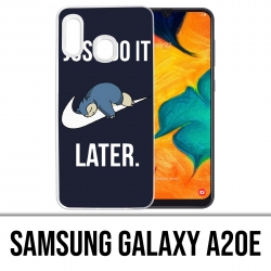 Samsung Galaxy A20e Case - Pokémon Snorlax Mach es einfach später