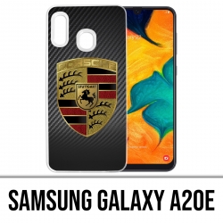 Samsung Galaxy A20e Case - Porsche Logo Carbon
