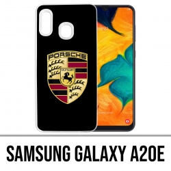 Custodia per Samsung Galaxy A20e - Logo Porsche nera