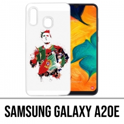 Samsung Galaxy A20e Case - Ronaldo Football Splash