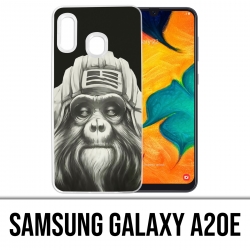 Custodia per Samsung Galaxy A20e - Scimmia Scimmia Aviatore