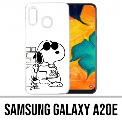 Samsung Galaxy A20e Case - Snoopy Black White