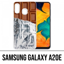 Coque Samsung Galaxy A20e - Tablette Chocolat Alu