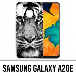 Coque Samsung Galaxy A20e - Tigre Noir Et Blanc