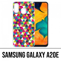 Samsung Galaxy A20e Case - Mehrfarbiges Dreieck