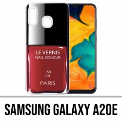 Custodia per Samsung Galaxy A20e - Vernice rossa Parigi