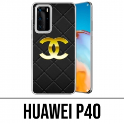 Custodia per Huawei P40 - Pelle con logo Chanel