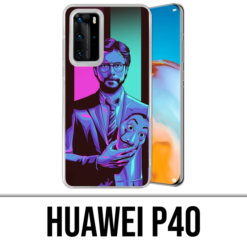 Coque Huawei P40 - La Casa De Papel - Professeur Neon