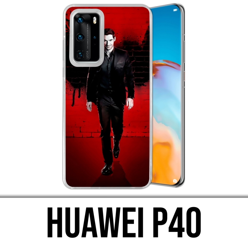 Coque Huawei P40 - Lucifer Ailes Mur