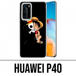 Coque Huawei P40 - One Piece Baby Luffy Drapeau